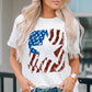 US Flag Graphic Round Neck Tee