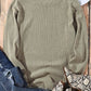 Sequin Round Neck Dropped Shoulder Sweatshirt