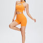Wide Waistband Sports Biker Shorts