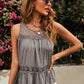 Lace Yoke Peplum Tank