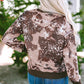 Graphic Long Sleeve Round Neck Top