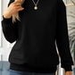 Round Neck Dropped Shoulder Sweatshirt