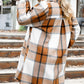 Plus Size Plaid Button Up Shirt Dress