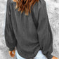 Square Neck Waffle-Knit Top