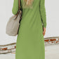 V-Neck Long Sleeve Cardigan with Pocket