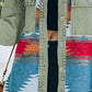 Dropped Shoulder Long Sleeve Printed Denim Jacket