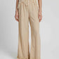 Fringe Hem Wide Leg Long Pants