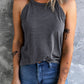 Curved Hem Grecian Tank Top