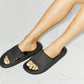 MMShoes Arms Around Me Open Toe Slide in Black