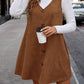 V-Neck Buttoned Tank Dress