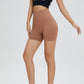 Wide Waistband Sports Biker Shorts