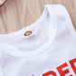 Kids Graphic Tank and US Flag Shorts Set
