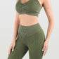 Ruched Spaghetti Strap Top and Pants Active Set