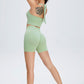 Wide Waistband Sports Biker Shorts