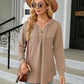 Long Sleeve Hooded Blouse