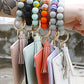 Beaded Tassel Keychain with Wallet