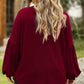 Plus Size MERRY CHRISTMAS Round Neck Long Sleeve Top