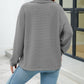 Quarter-Zip Collared Drop Shoulder Sweatshirt