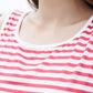 Women Striped Floral Sleeveless Dress
