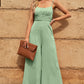 Spaghetti Strap Tied Seam Detail Jumpsuit