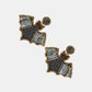 Bat Shape Beaded Dangle Earrings