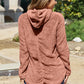 Button Up Long Sleeve Hooded Jacket