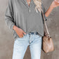 Buttoned Drop Shoulder Top