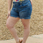 RISEN Maya Full Size Mid Rise Asymetrical Shorts
