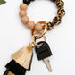 Beaded Keychain with Layered Tassel