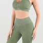Ruched Spaghetti Strap Top and Pants Active Set