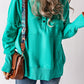 Quarter-Snap Dropped Shoulder Hoodie