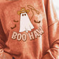 BOO HAW Ghost Graphic Dropped Shoulder Round Neck Sweatshirt