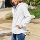 Zip Up Drawstring Hooded Jacket