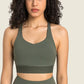 Feel Like Skin Racerback Halter Neck Sports Bra