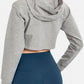 Long Sleeve Cropped Sports Hoodie