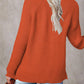 Half Button Long Sleeve Knit Top