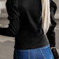 Round Neck Long Sleeve Blouse