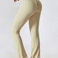 Wide Waistband Slim Fit Wide Leg Sports Leggings