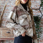 Reborn J Plaid Button Up Long Sleeve Shacket