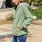 Zip Up Drawstring Hooded Jacket