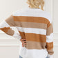 Striped Round Neck Long Sleeve Knit Top