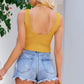 Ribbed Cropped Knit Tank