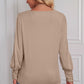Round Neck Puff Sleeve T-Shirt