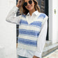Contrast V-Neck Sweater Vest