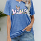 Easter MAMA Graphic Round Neck T-Shirt