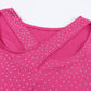 Rhinestone Crisscross Short Sleeve Top
