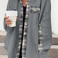 Plaid Button Down Collared Jacket