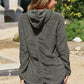 Button Up Long Sleeve Hooded Jacket