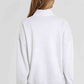 Half Sanp Drop Shoulder Long Sleeve Sweatshirt