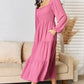 Culture Code Full Size Ruffle Trim Smocked Tiered Dress
